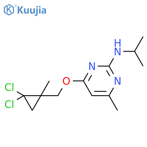 2-Pyrimidinamine,4-[(2,2-dichloro-1-methylcyclopropyl)methoxy]-6-methyl-N-(1-methylethyl)- structure