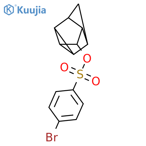 Benzenesulfonic acid, 4-bromo-, tetracyclo[3.3.0.02,8.03,6]oct-7-yl ester structure