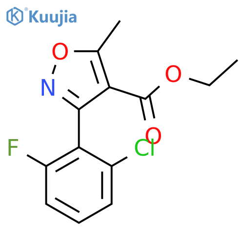3-(2-Chloro-6-fluorophenyl)-5-methylisoxazole-4-carboxylic Acid Ethyl Ester structure