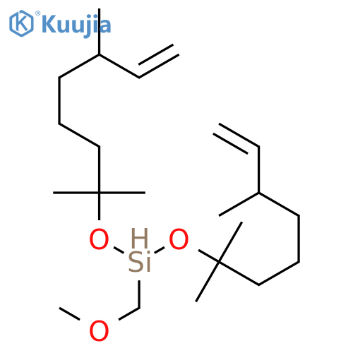 Silane,methoxymethylbis[(1,1,5-trimethyl-6-hepten-1-yl)oxy]- structure