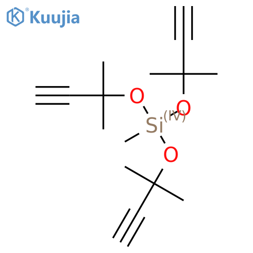 Silane,tris[(1,1-dimethyl-2-propyn-1-yl)oxy]methyl- structure