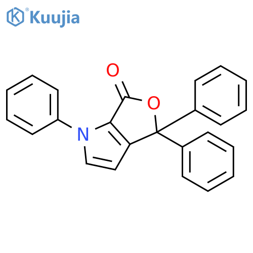6H-Furo[3,4-b]pyrrol-6-one, 1,4-dihydro-1,4,4-triphenyl- structure