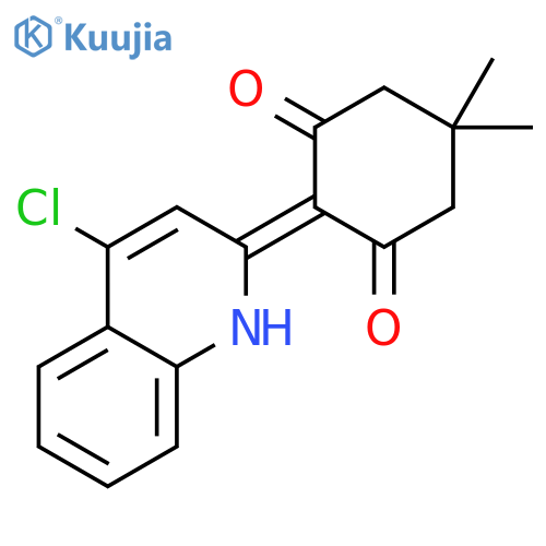 1,3-CYCLOHEXANEDIONE, 2-(4-CHLORO-2(1H)-QUINOLINYLIDENE)-5,5-DIMETHYL- structure