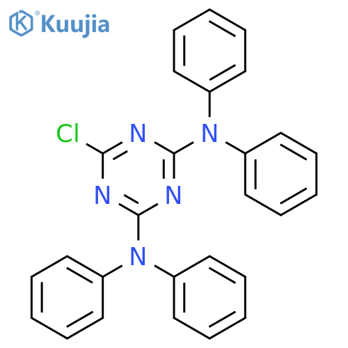 1,3,5-Triazine-2,4-diamine, 6-chloro-N,N,N',N'-tetraphenyl- structure