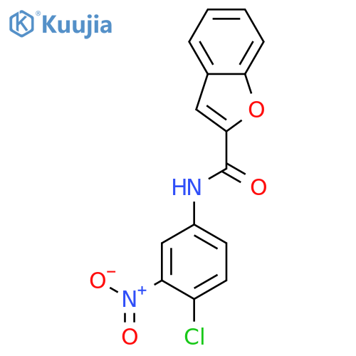2-BENZOFURANCARBOXAMIDE, N-(4-CHLORO-3-NITROPHENYL)- structure