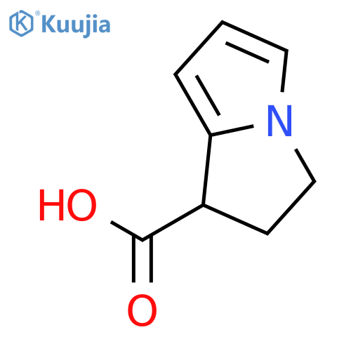 2,3-dihydro-1H-Pyrrolizine-1-carboxylic acid structure