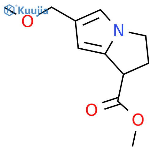 2,3-dihydro-6-(methoxymethyl)-1H-Pyrrolizine-1-carboxylic acid methyl ester structure