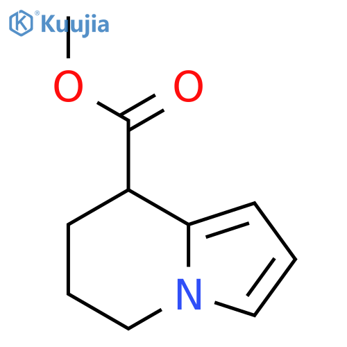 8-Indolizinecarboxylic acid, 5,6,7,8-tetrahydro-, methyl ester structure
