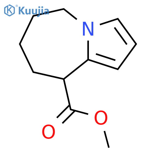 5H-Pyrrolo[1,2-a]azepine-9-carboxylic acid, 6,7,8,9-tetrahydro-, methylester structure