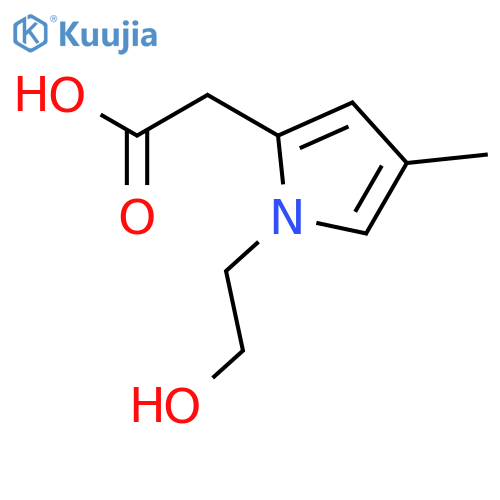 1H-Pyrrole-2-acetic acid, 1-(2-hydroxyethyl)-4-methyl- structure