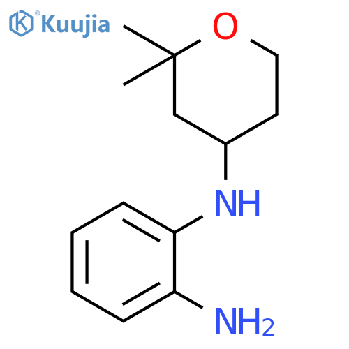 1,2-Benzenediamine, N-(tetrahydro-2,2-dimethyl-2H-pyran-4-yl)- structure