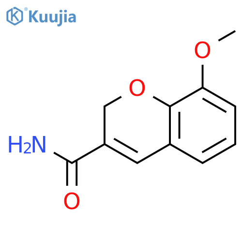 8-Methoxy-2H-1-benzopyran-3-carboxamide structure