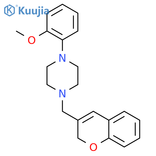 1-(2H-chromen-3-ylmethyl)-4-(2-methoxyphenyl)piperazine structure