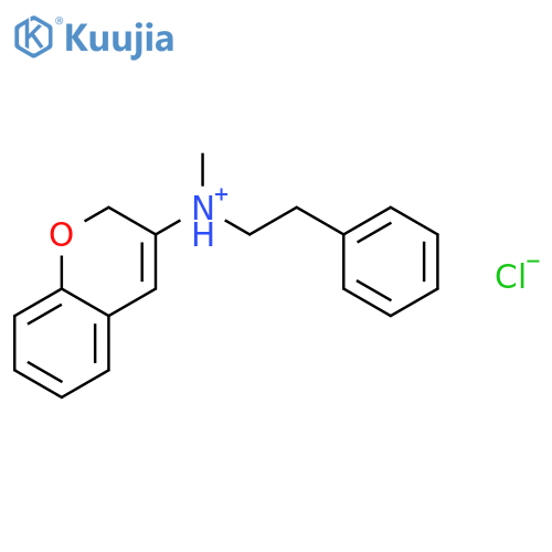N-methyl-N-(2-phenylethyl)-2H-chromen-3-aminium chloride structure