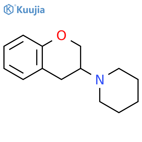 Piperidine,1-(3,4-dihydro-2H-1-benzopyran-3-yl)- structure