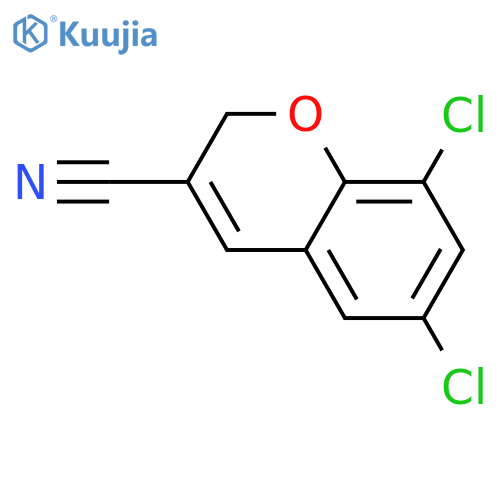 2H-1-Benzopyran-3-carbonitrile,6,8-dichloro- structure