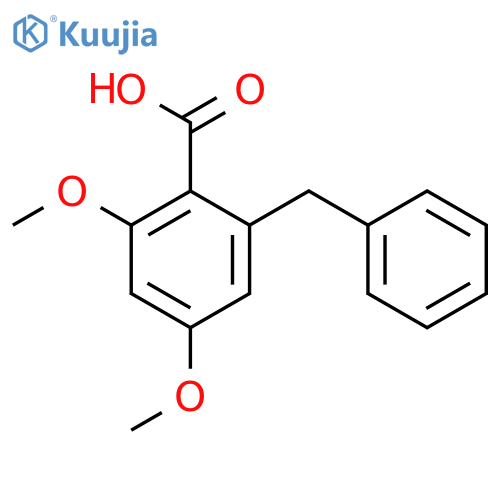 BENZOIC ACID, 2,4-DIMETHOXY-6-(PHENYLMETHYL)- structure