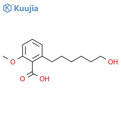 BENZOIC ACID, 2-(6-HYDROXYHEXYL)-6-METHOXY- structure