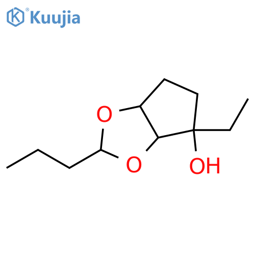 4H-Cyclopenta-1,3-dioxol-4-ol,4-ethyltetrahydro-2-propyl- structure