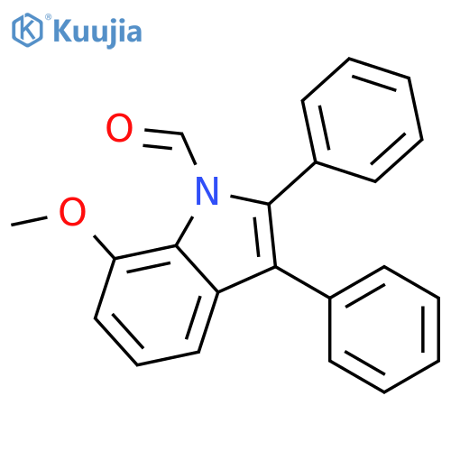 1H-Indole-1-carboxaldehyde, 7-methoxy-2,3-diphenyl- structure