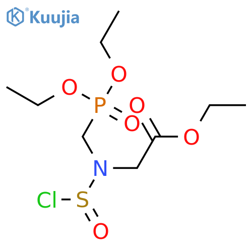 GLYCINE, N-(CHLOROSULFINYL)-N-[(DIETHOXYPHOSPHINYL)METHYL]-, ETHYL ESTER structure