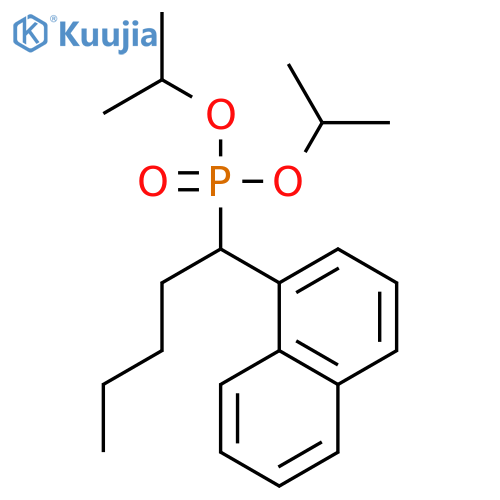 Phosphonic acid, [1-(1-naphthalenyl)pentyl]-, bis(1-methylethyl) ester structure