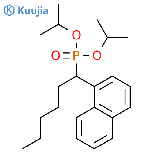PHOSPHONIC ACID, [1-(1-NAPHTHALENYL)HEXYL]-, BIS(1-METHYLETHYL) ESTER structure
