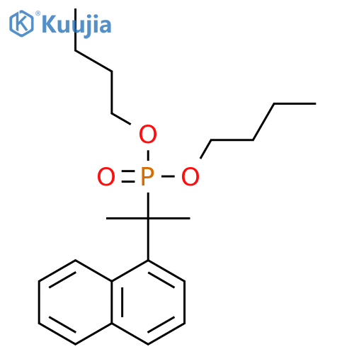 PHOSPHONIC ACID, [1-METHYL-1-(1-NAPHTHALENYL)ETHYL]-, DIBUTYL ESTER structure