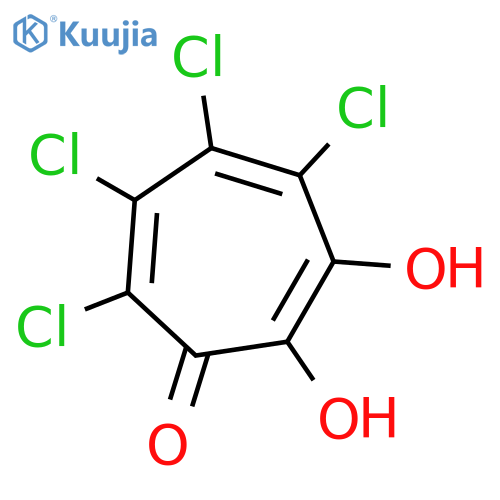 2,4,6-CYCLOHEPTATRIEN-1-ONE, TETRACHLORODIHYDROXY- structure