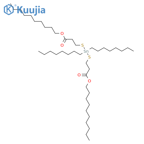 10-Oxa-4,6-dithia-5-stannaeicosanoicacid, 5,5-dioctyl-9-oxo-, decyl ester structure