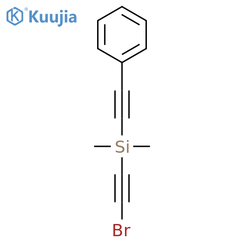 SILANE, (BROMOETHYNYL)DIMETHYL(PHENYLETHYNYL)- structure