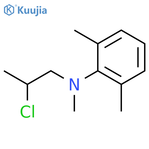 Benzenamine, N-(2-chloropropyl)-N,2,6-trimethyl- structure