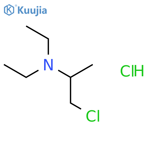 2-PROPANAMINE, 1-CHLORO-N,N-DIETHYL-, HYDROCHLORIDE structure