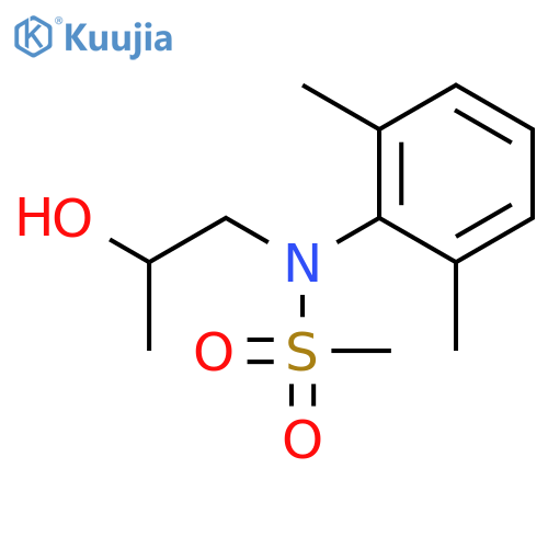 METHANESULFONAMIDE, N-(2,6-DIMETHYLPHENYL)-N-(2-HYDROXYPROPYL)- structure