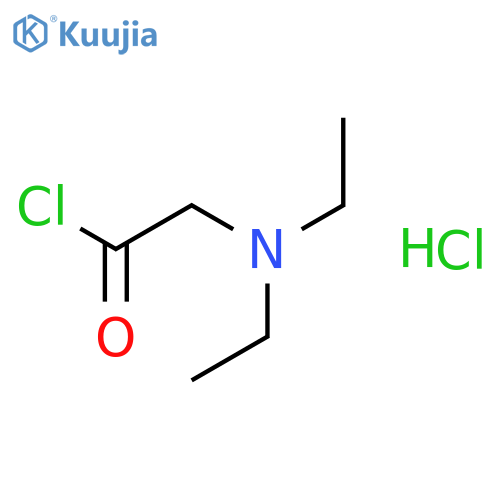 ACETYL CHLORIDE, (DIETHYLAMINO)-, HYDROCHLORIDE structure
