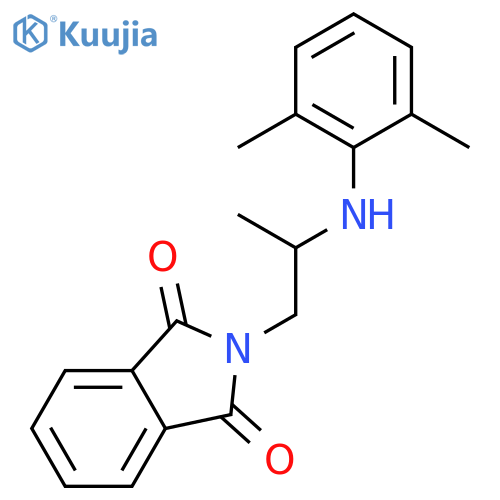 1H-ISOINDOLE-1,3(2H)-DIONE, 2-[2-[(2,6-DIMETHYLPHENYL)AMINO]PROPYL]- structure