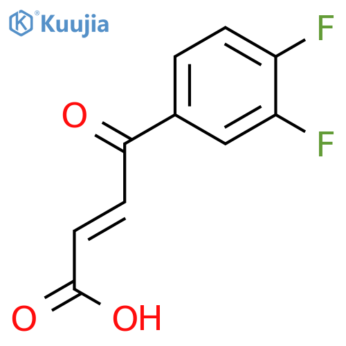 4-(3,4-difluorophenyl)-4-oxobut-2-enoic Acid structure