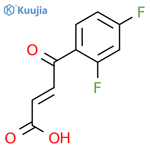 4-(2,4-difluorophenyl)-4-oxobut-2-enoic Acid structure