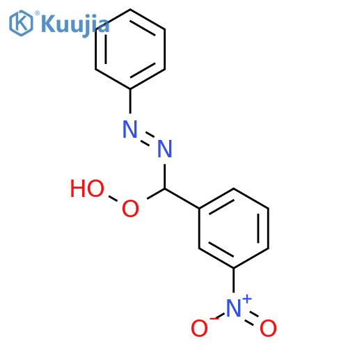 Hydroperoxide, (3-nitrophenyl)(phenylazo)methyl structure