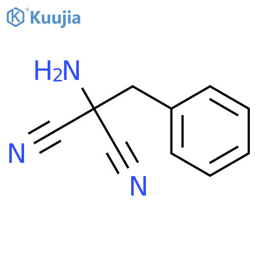 Propanedinitrile, amino(phenylmethyl)- structure