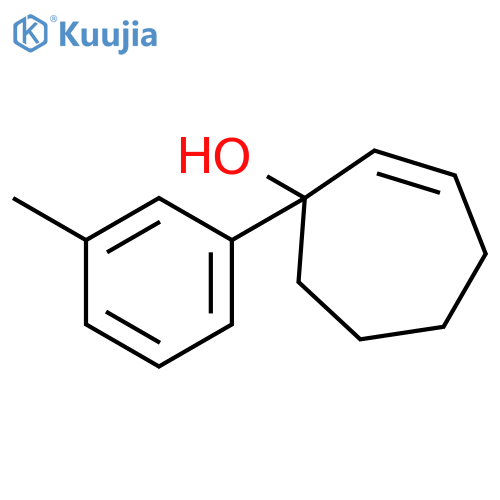 2-CYCLOHEPTEN-1-OL, 1-(3-METHYLPHENYL)- structure