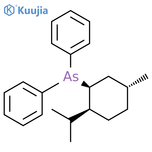 Arsine,[5-methyl-2-(1-methylethyl)cyclohexyl]diphenyl-, [1S-(1a,2a,5b)]- (9CI) structure