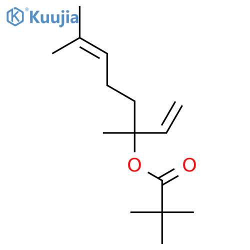 1,5-Dimethyl-1-vinylhex-4-enyl pivalate structure
