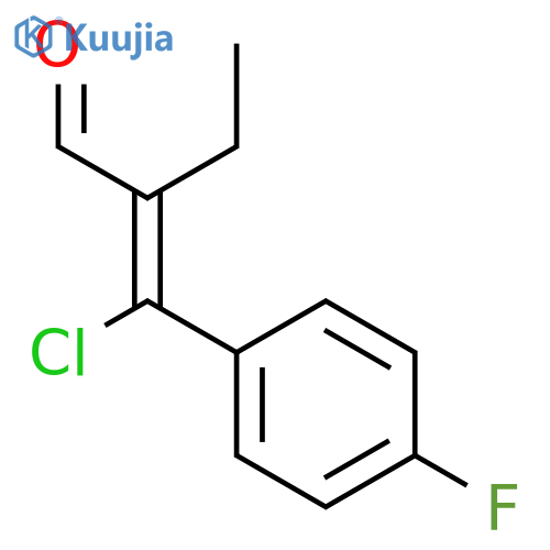 Butanal,2-[chloro(4-fluorophenyl)methylene]- structure