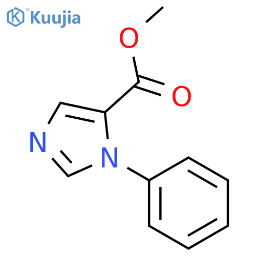 1H-Imidazole-5-carboxylicacid, 1-phenyl-, methyl ester structure