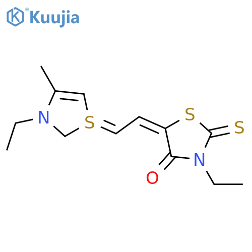 4-Thiazolidinone,3-ethyl-5-[2-(3-ethyl-4-methyl-2(3H)-thiazolylidene)ethylidene]-2-thioxo- structure