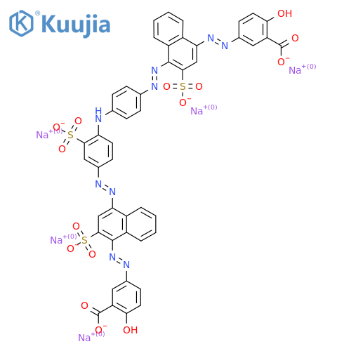 Pentasodium;5-[[4-[[4-[4-[[4-[(3-carboxylato-4-hydroxyphenyl)diazenyl]-3-sulfonatonaphthalen-1-yl]diazenyl]-2-sulfonatoanilino]phenyl]diazenyl]-3-sulfonatonaphthalen-1-yl]diazenyl]-2-hydroxybenzoate structure