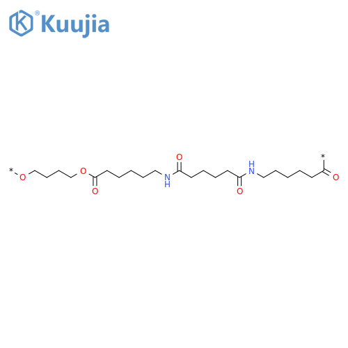 POLY[OXY-1,4-BUTANEDIYLOXY(1-OXO-1,6-HEXANEDIYL)IMINO(1,6-DIOXO-1,6-HEXANEDIYL)IMINO(6-OXO-1,6-HEXANEDIYL)] structure