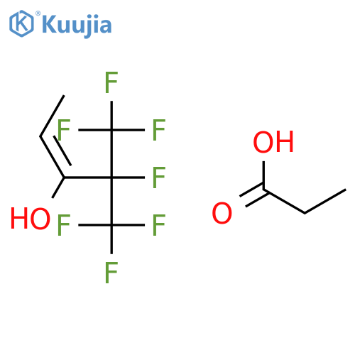 2-PENTEN-3-OL, 4,5,5,5-TETRAFLUORO-4-(TRIFLUOROMETHYL)-, PROPANOATE structure
