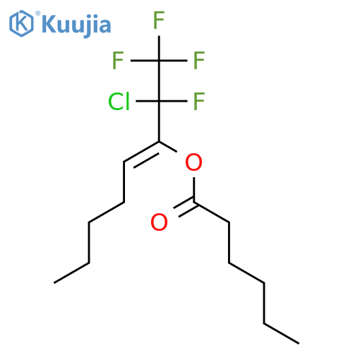 Hexanoic acid, 1-(1-chloro-1,2,2,2-tetrafluoroethyl)-1-hexenyl ester structure
